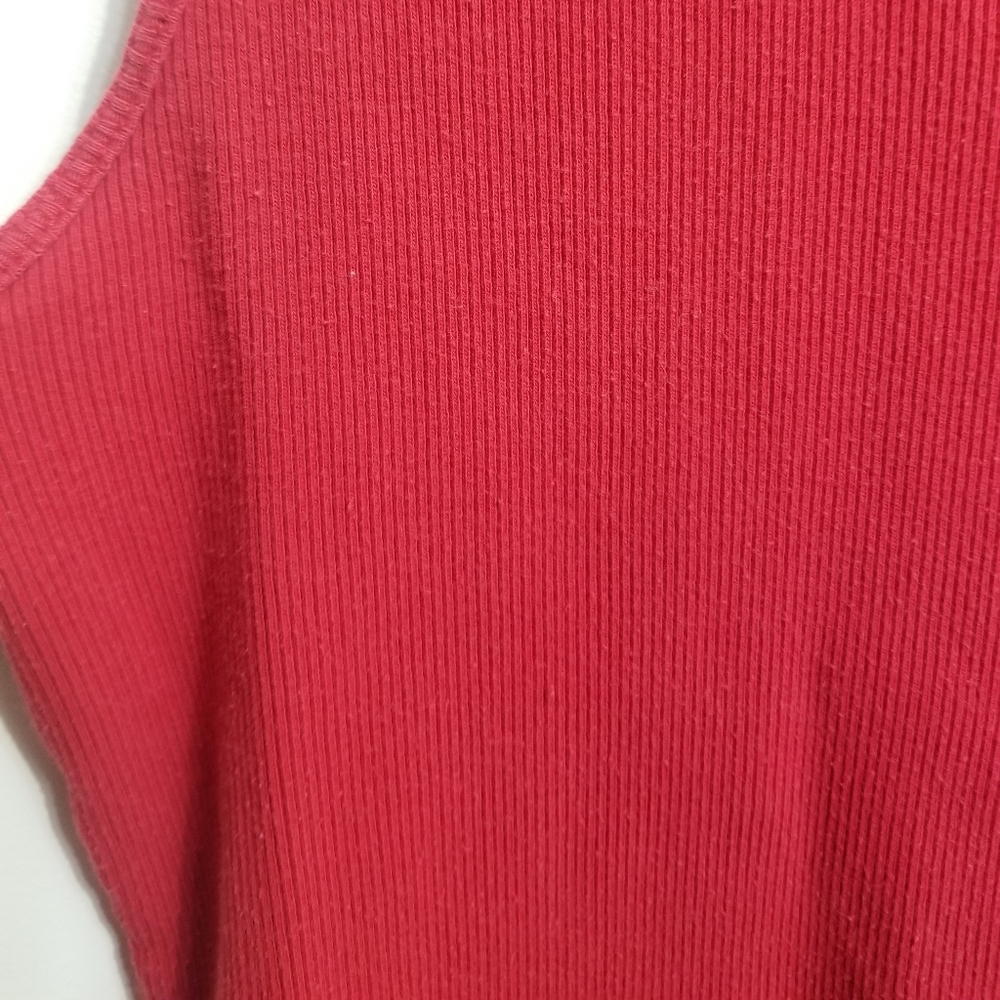 VGUC 100% cotton red tank top - Picture 4 of 4
